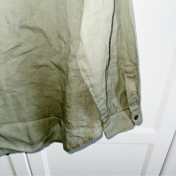Lucky Brand Green Button-Up Shirt Lightweight Sz XLarge Capsule Wardrobe Classic - Picture 8 of 8